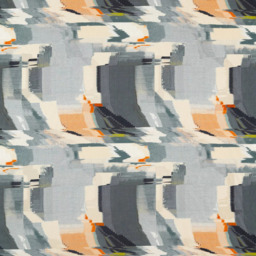 Harlequin Perspective Made to Measure Curtains or Roman Blind, Slate/Sedona - thumbnail 1