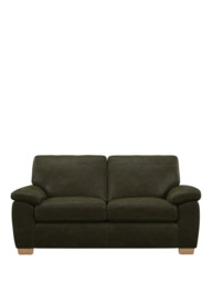 John Lewis Camden Medium 2 Seater Leather Sofa Bed, Light Leg - thumbnail 5