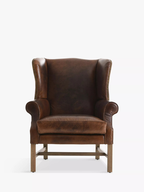Halo Wing Leather Armchair, London Leather Cognac - image 1
