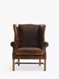 Halo Wing Leather Armchair, London Leather Cognac - thumbnail 1