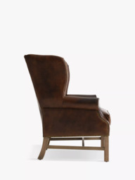 Halo Wing Leather Armchair, London Leather Cognac - thumbnail 4
