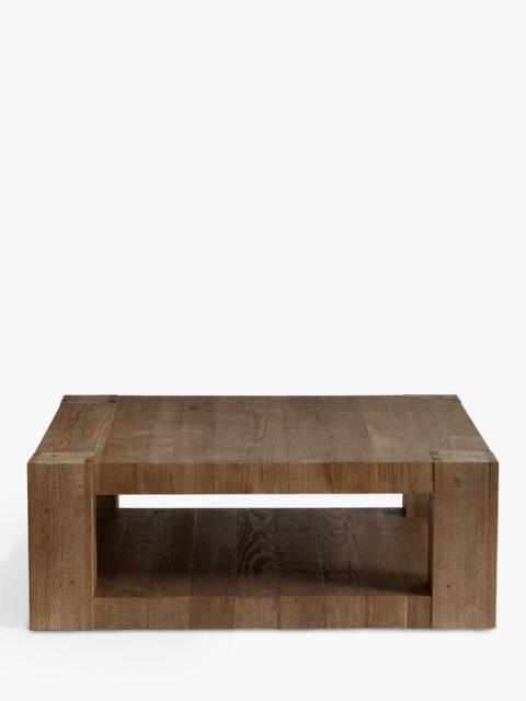 Pottery Barn Rockport Square Coffee Table, Cocoa Brown - image 1