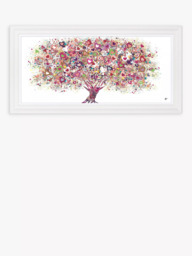 John Lewis Sara Otter 'Tree of Love' Framed Print, 45 x 100cm, Pink/Multi - thumbnail 1