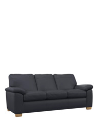 John Lewis Camden Grand 4 Seater Leather Sofa, Light Leg - thumbnail 1