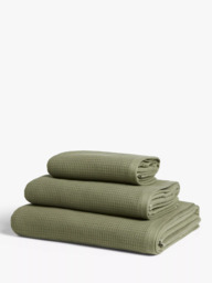 John Lewis Spa Waffle Towels - thumbnail 1