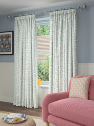John Lewis Eloise Print Pair Blackout Lined Pencil Pleat Curtains - thumbnail 3