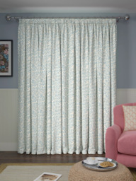 John Lewis Eloise Print Pair Blackout Lined Pencil Pleat Curtains - thumbnail 5