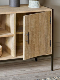nkuku Dasai Mango Wood Media Unit - thumbnail 3