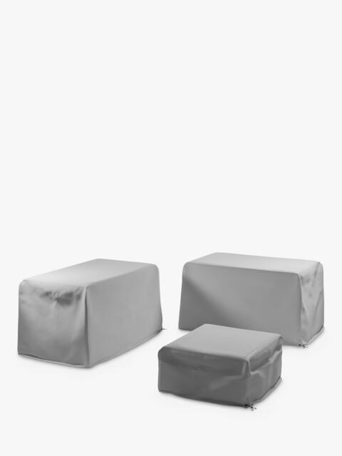John Lewis Platform Rattan Modular Garden Furniture Cover Set, 3 Piece - image 1