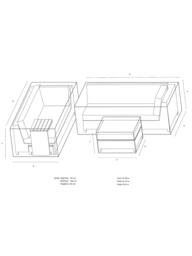 John Lewis Platform Rattan Modular Garden Furniture Cover Set, 3 Piece - thumbnail 5