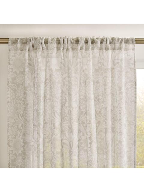 William Morris At Home Sunflower Slot Top Voile Panel, Natural - image 1