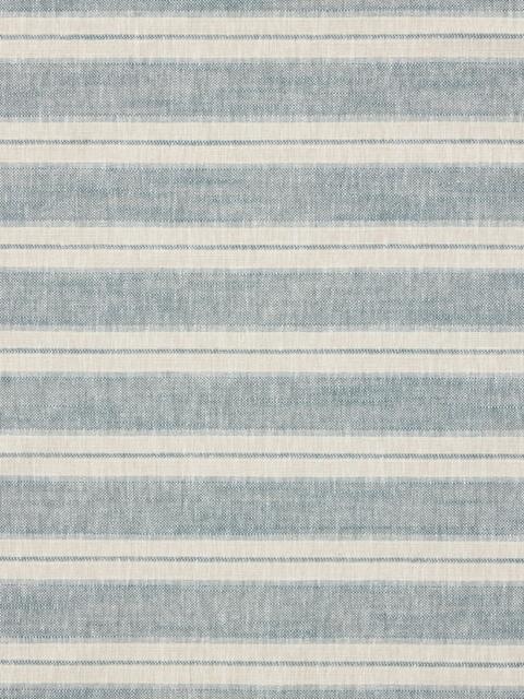 John Lewis Whitby Stripe Made to Measure Curtains or Roman Blind, Bluestone - image 1