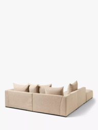 John Lewis Tokyo Grand 5+ Seater LHF Corner Unit, Easy Clean Chunky Chenille - thumbnail 4