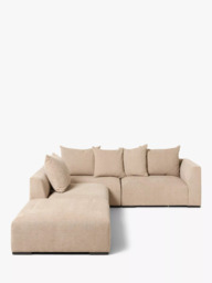 John Lewis Tokyo Grand 5+ Seater LHF Corner Unit, Easy Clean Chunky Chenille - thumbnail 3