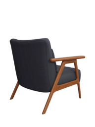 John Lewis Hendricks Leather Armchair, Dark Leg - thumbnail 4