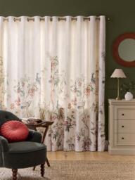 Laura Ashley Attleton Pair Lined Eyelet Curtains - thumbnail 3