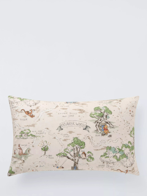 Disney Home x Sanderson Winnie the Pooh Hundred Acre Wood Cushion, Multi - image 1