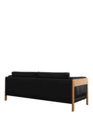 John Lewis Nest Grand 4 Seater Leather Sofa, Light Leg - thumbnail 4