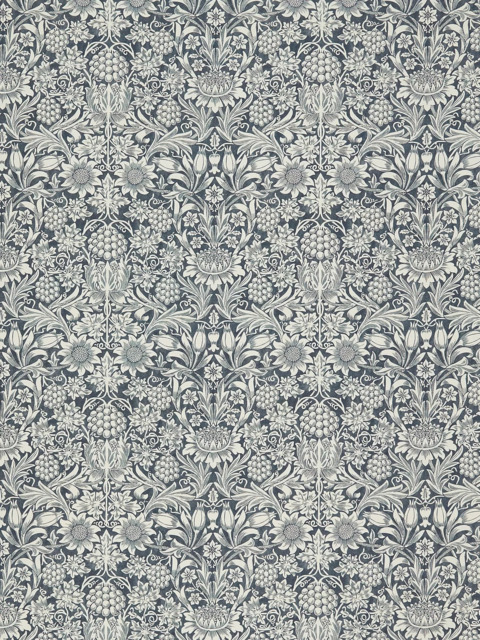 William Morris At Home Sunflower Made to Measure Curtains or Roman Blind, Artichoke - image 1