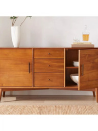 west elm Mid-Century Wood Sideboard, Acorn - thumbnail 3