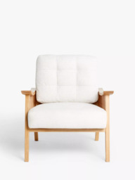 John Lewis Gondola Club Chair, Light Leg, Natural - thumbnail 2
