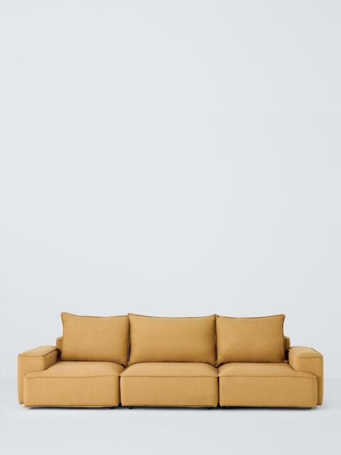 John Lewis Border Grand 4 Seater Sofa, Dark Leg - image 1
