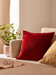 John Lewis Cotton Velvet Cushion - thumbnail 2