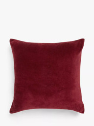 John Lewis Cotton Velvet Cushion - thumbnail 1