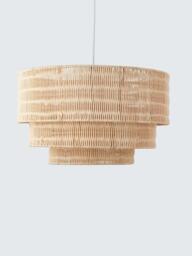 John Lewis Farmhouse Rattan Pendant Ceiling Lampshade, Natural - thumbnail 2