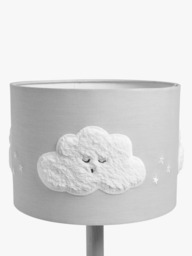 John Lewis Kids' Sleep Tight Embroidered Cloud Ceiling and Lampshade, Dia. 25cm - thumbnail 2