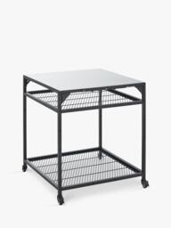 Ooni Large Modular Outdoor Kitchen Table/BBQ Trolley, Silver/Black - thumbnail 1