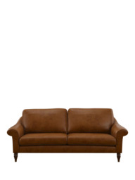 John Lewis Camber Leather Grand 4 Seater Sofa, Dark Leg - thumbnail 5