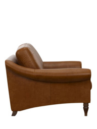 John Lewis Camber Leather Grand 4 Seater Sofa, Dark Leg - thumbnail 3