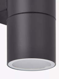 John Lewis Strom LED XL Outdoor Wall Light, Black - thumbnail 6