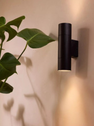 John Lewis Strom LED XL Outdoor Wall Light, Black - thumbnail 2