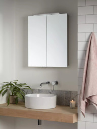 John Lewis Ariel Double Mirrored and Illuminated Bathroom Cabinet - thumbnail 2