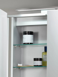 John Lewis Ariel Double Mirrored and Illuminated Bathroom Cabinet - thumbnail 4