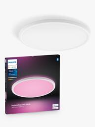 Philips Hue Tento Smart White & Colour Ambiance Medium Panel Slim Ceiling Light, White - thumbnail 2