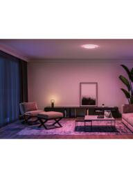 Philips Hue Tento Smart White & Colour Ambiance Medium Panel Slim Ceiling Light, White - thumbnail 4