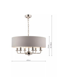 Laura Ashley Sorrento 6 Arm Ceiling Light - thumbnail 6