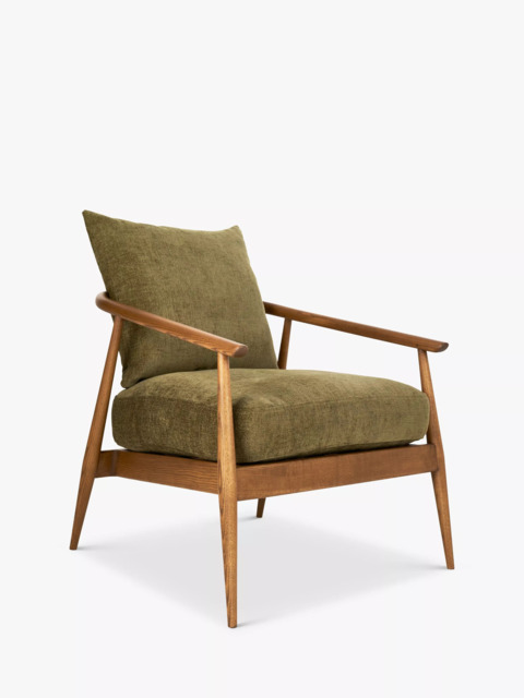 ercol for John Lewis Hazlemere Armchair, Vintage Ash Leg - image 1