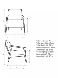 ercol for John Lewis Hazlemere Armchair, Vintage Ash Leg - thumbnail 2