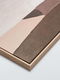 John Lewis 'Autumn Shape' Abstract Framed Canvas Print, 100 x 70cm, Brown - thumbnail 3