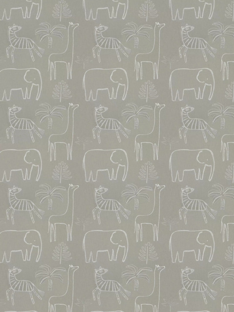Harlequin Funky Jungle Made to Measure Curtains or Roman Blind, Stone - image 1