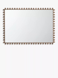 John Lewis Bobbin Rectangular Wood Frame Wall Mirror, 85 x 60cm, Natural - thumbnail 5