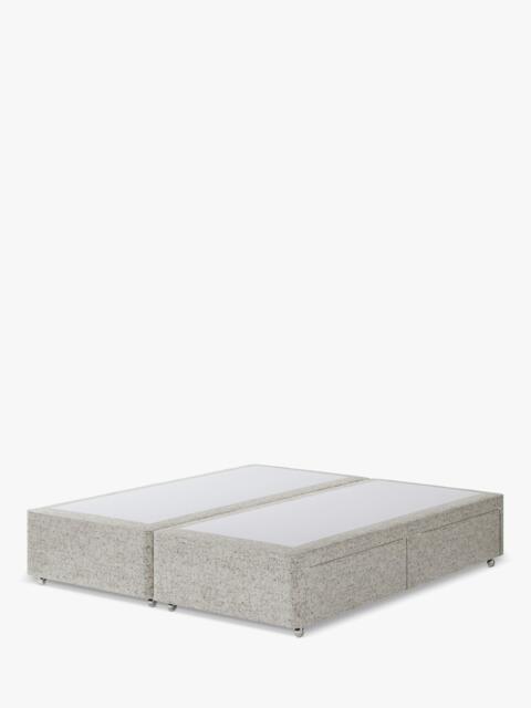 Hypnos Non-Sprung Upholstered 4 Drawer Divan Base, Super King Size - image 1