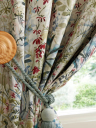 Laura Ashley Pointonfields Pair Lined Eyelet Curtains, Multi - thumbnail 2