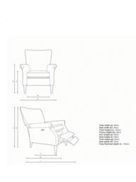 Parker Knoll Classic Motion High Back Recliner Armchair - thumbnail 2