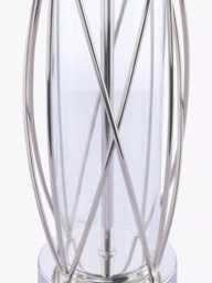 Laura Ashley Beckworth Petite Table Lamp, Polished Nickel - thumbnail 3