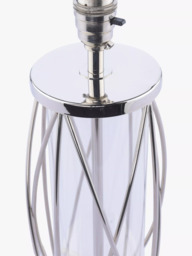 Laura Ashley Beckworth Petite Table Lamp, Polished Nickel - thumbnail 4